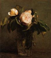 Fantin-Latour, Henri - Roses in a Tall Glass